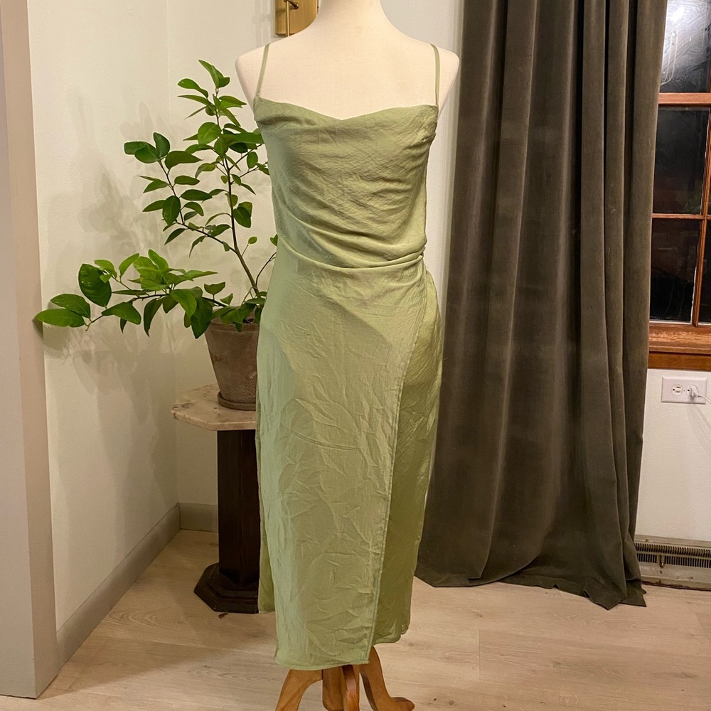 HYFVE Light Green Midi Dress